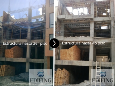 Continuación construcción estructura en concreto.